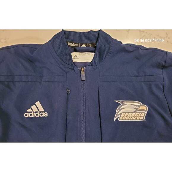 GEORGIA SOUTHERN UNIVERSITY GSU EAGLES Volleyball ADIDAS JACKET TOP BLUE SIZE S - Picture 2 of 12